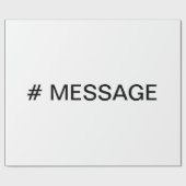 #HASHTAG – ハッシュラベル記号 ラッピングペーパー (フラット)