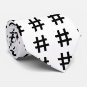 #HASHTAG – ブラックハッシュラベル記号 ネクタイ (ロール)