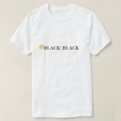 HASHTAG BLACK2BLACK Tシャツ (デザイン正面)