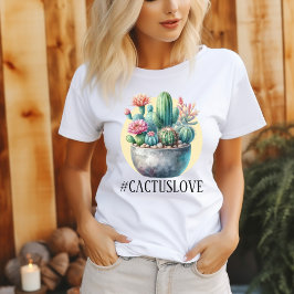 Hashtag Cactuslove女性 Tシャツ