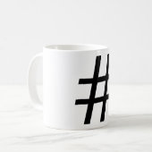 Hashtag Coffee Cup コーヒーマグカップ (正面左)