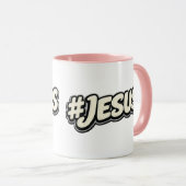 Hashtag - JESUS - Christian マグカップ (正面右)