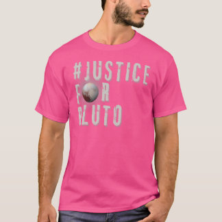 Hashtag Justice For Pluto おもしろい宇宙天文学Sc Tシャツ