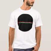 hashtag love Budapest, black circle Tシャツ (正面)