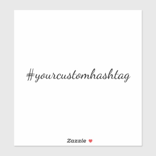 Hashtag Modern Minimalist Social Design シール (シート)