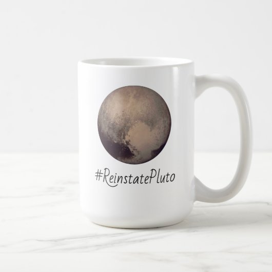 Hashtag ReveratePluto コーヒーマグカップ (右)