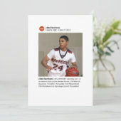 Hashtag Social Media大学卒業生 招待状 (スタンド正面)