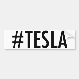 Hashtag # TESLAのバンパーステッカー バンパーステッカー