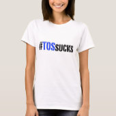 Hashtag TOSは女性のティーを吸います Tシャツ (正面)