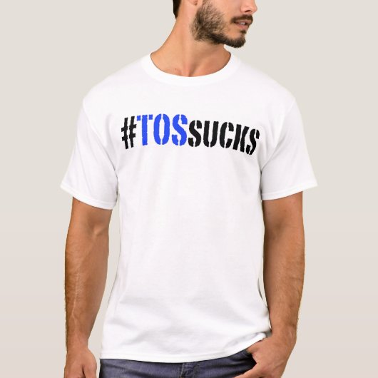 Hashtag TOSはTシャツを吸います Tシャツ (正面)
