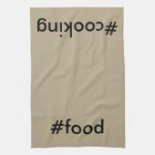 Hashtagsのインターネットのおもしろいの社会的な媒体CricketDiane キッチンタオル (縦)