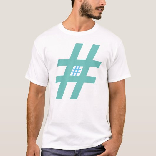 HashtagsメンズベーシックTシャツ Tシャツ (正面)
