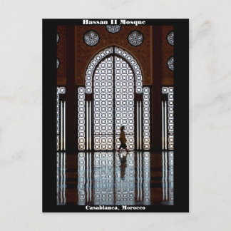 Hassan II Mosque in Casablanca, Morocco postcard ポストカード