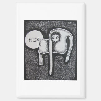 Hassan Wahba Angular Figure and White Circle マグネット
