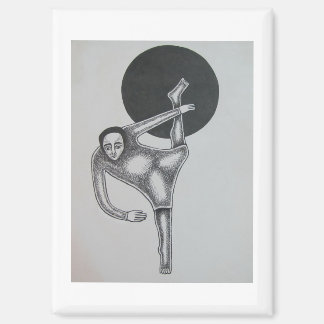 Hassan Wahba Bending Figure and Black Circle マグネット