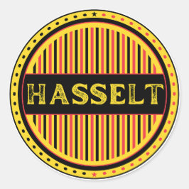 Hasselt City Pride Emblem – Belgian Identity ラウンドシール