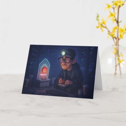 Hast Du schon neugestartet? カード (黄色い花)