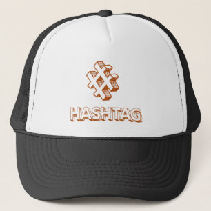 HASTAG文字印刷SNSラバーブラック キャップ
