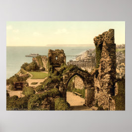 Hastings Castle, Hastings, Sussex，イギリス ポスター
