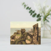 Hastings Castle, Hastings, Sussex，イギリス ポストカード (スタンド正面)