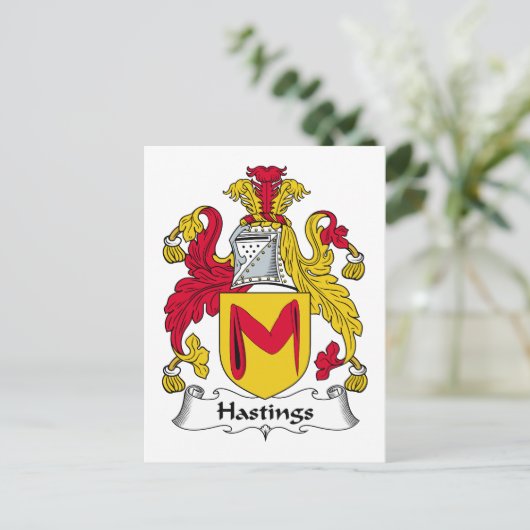 Hastings Family Crest ポストカード (スタンド正面)