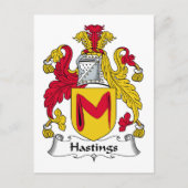 Hastings Family Crest ポストカード (正面)