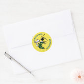 Hastings NY Buzz Customizable Graduation Favor ラウンドシール (封筒)
