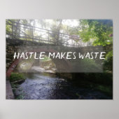 Hastleは無駄な諺ブリッジポスターを作る ポスター (正面)