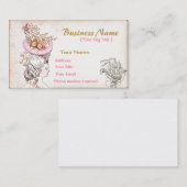 Hatの名ビクトリアン刺テンプレート 名刺 (正面/裏面)