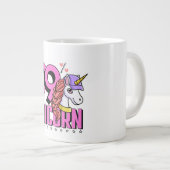 Hat おもしろい 99%ユニコーンかわいい動物 ジャンボコーヒーマグカップ (正面右)