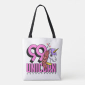 Hat おもしろい 99%ユニコーンかわいい動物 トートバッグ (裏面)