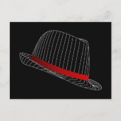 hat-158569ガンジスタスタイルHATSファッション白黒 ポストカード (正面)
