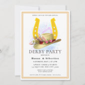  Hat  Derby Party Equestrian 招待状 (正面)