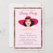  Hat Derby Party Invitation 招待状 (正面)