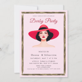  Hat Derby Party Invitation 招待状