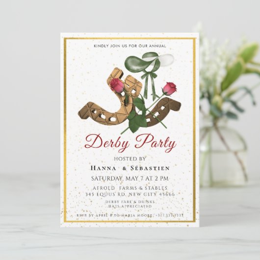 Hat Derby Party Invitation 招待状 (スタンド正面)