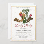 Hat Derby Party Invitation 招待状 (正面/裏面)