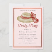 Hat Derby Party Invitation 招待状 (正面)
