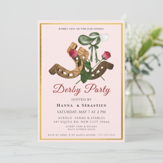 Hat Derby Party Invitation 招待状 (スタンド正面)