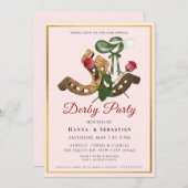 Hat Derby Party Invitation 招待状 (正面/裏面)