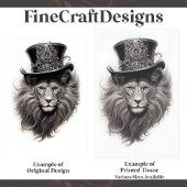 Hat E4デコページの洗練されたSteampunkライオン 薄葉紙