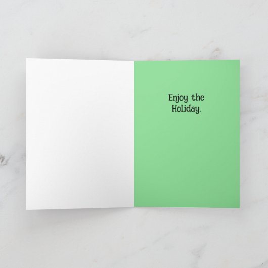 Hat for St. Patrick's Day Card カード (内部)