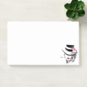 Hat Post-it®ノートを持つ女性 ポストイット (オフィス)