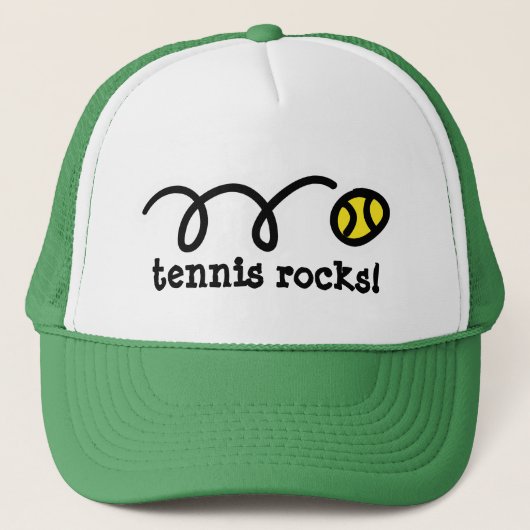 Hat with bouncing tennis ball design キャップ (正面)