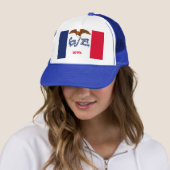 Hat with Flag of Iowa州-米国 キャップ (インサイチュ)
