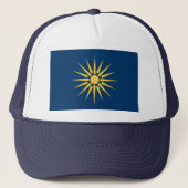 Hat with Flag of Macedonia, Greece キャップ (正面)