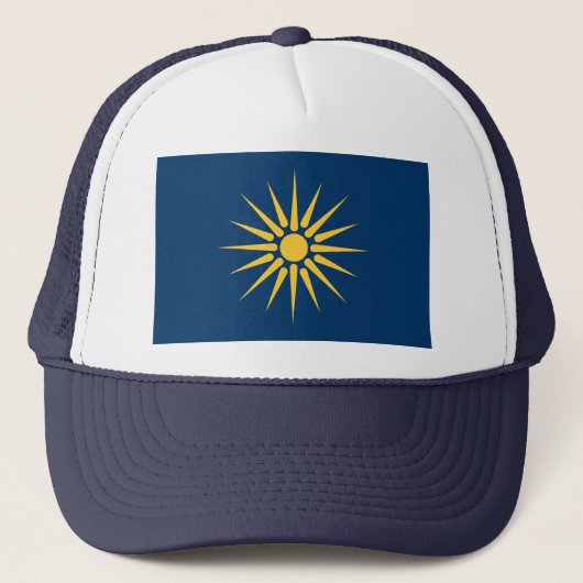 Hat with Flag of Macedonia, Greece キャップ (正面)