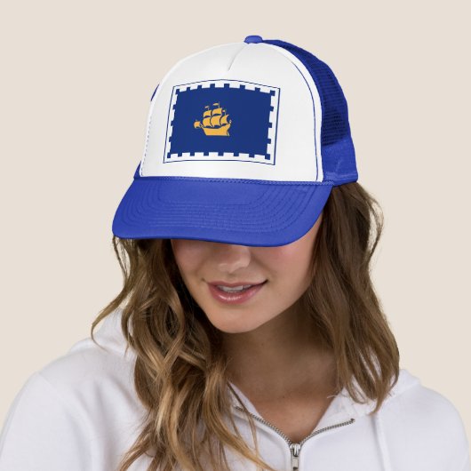 Hat with Flag of Quebec City, Canada キャップ (インサイチュ)