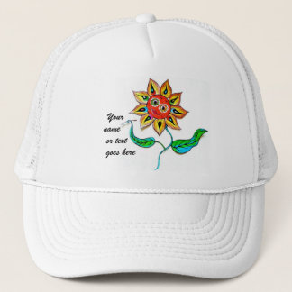 Hat Writing Sunflower キャップ
