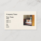 Hatboxes Seen Through an Open Door 名刺 (正面)